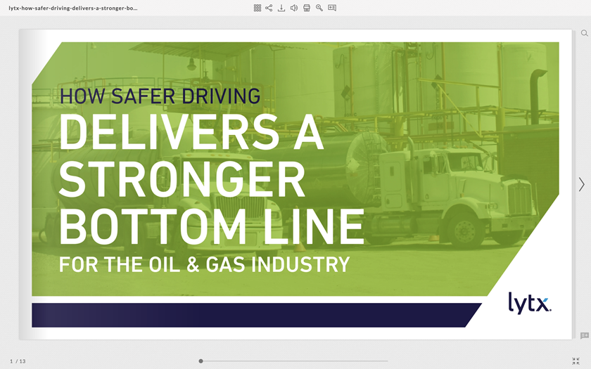 eBook How Safer Driving Delivers a Stronger Bottom Line for Oil and Gas Industry