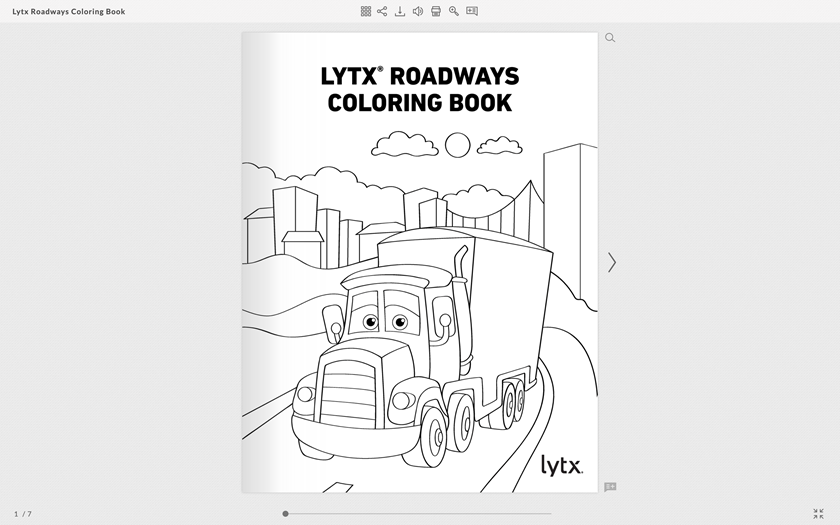 eBook Lytx Roadways Coloring Book