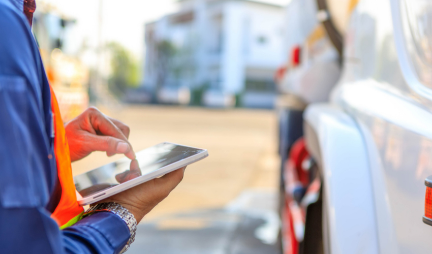 electronic vehicle inspection on tablet