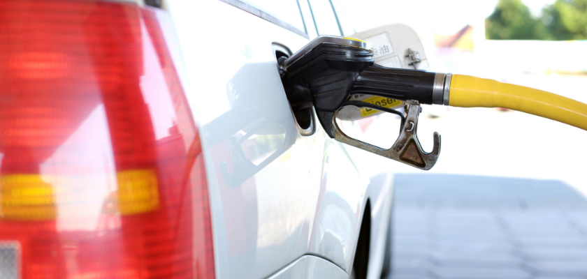 gas pump in vehicle