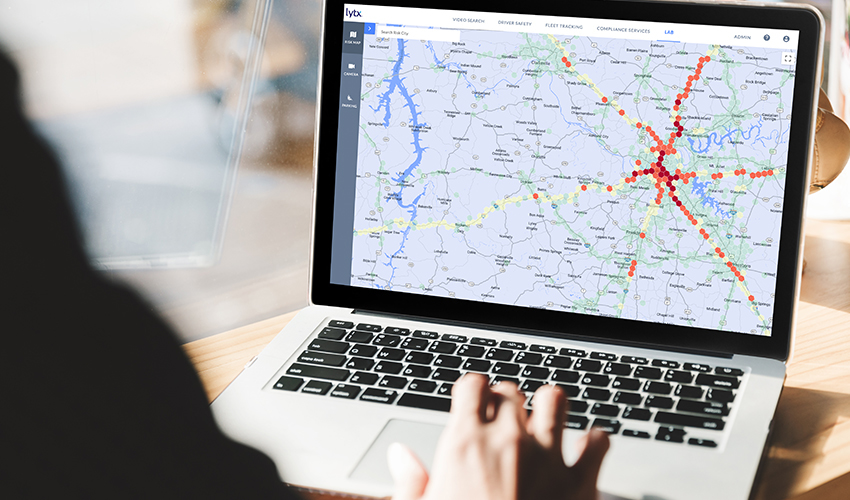 Fleet tracking map