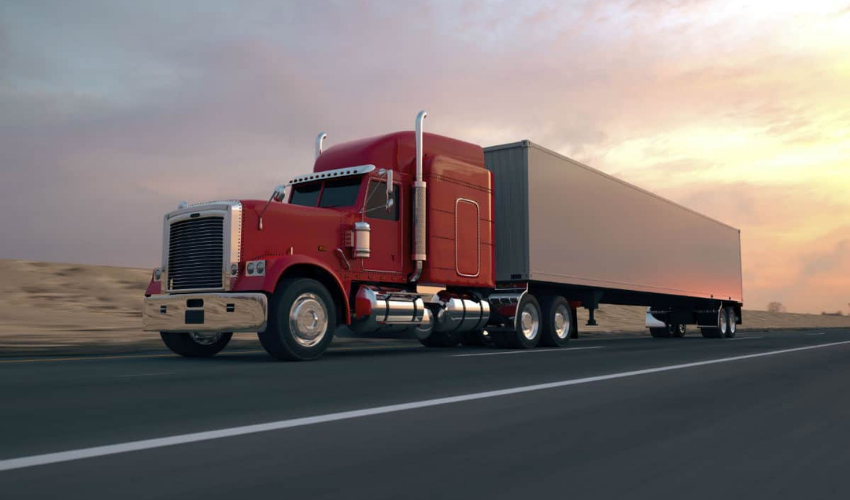 semitruck on highway