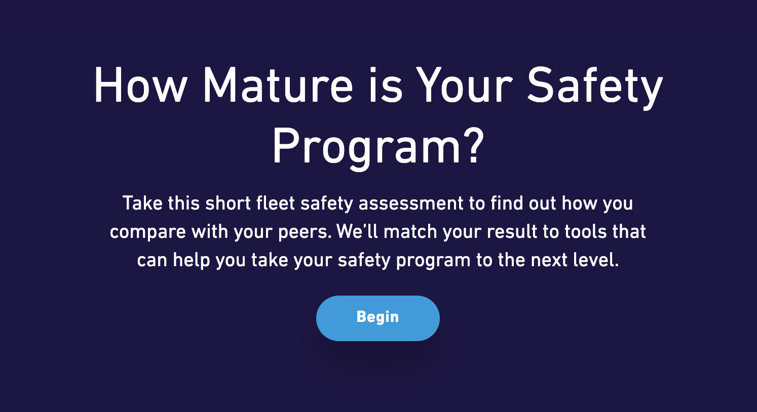 How mature is your safety program