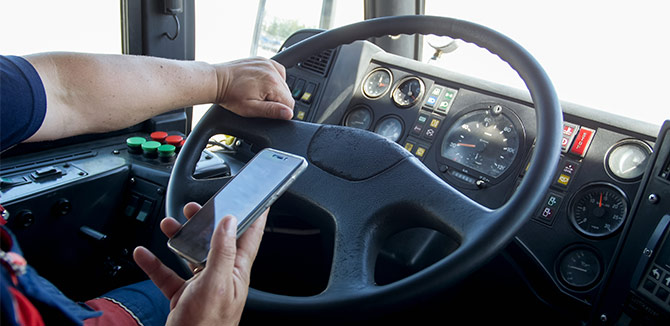 Drivers who engage in one distracting behavior are more likely to juggle other risky behaviors at the same time