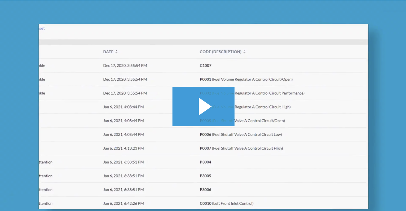 Video Feature Focus: Diagnostic Trouble Codes