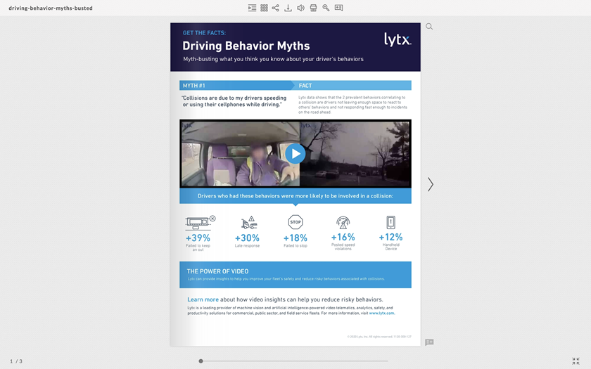 eBook Driving Behavior Myths Busted